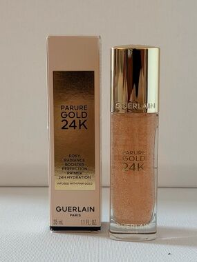 GUERLAIN Parure Gold 24K OR Rose Pink Gold Radiance Primer - 35 ml - NIB